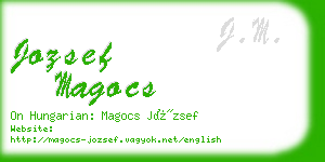 jozsef magocs business card